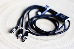 Зарядний кабель USB 3-1 чорний - мініатюра 4