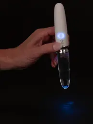Вібратор Liaison Straight LED 17.7 см білий - мініатюра 9