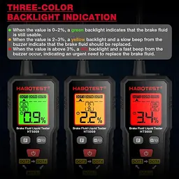 Тестер гальмівної рідини для DOT3 DOT4 DOT5.1 HABOTEST HT5009 (101142) - мініатюра 4