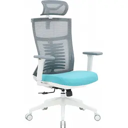 Офісне крісло OfficePro Balance OC550-W-DG-BL White/Dark Gray/Blue [148646] - мініатюра 2