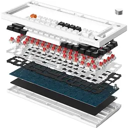 Клавіатура GamePro Red з Hot-Swap RGB White дротова механічна (MK160W) - мініатюра 5