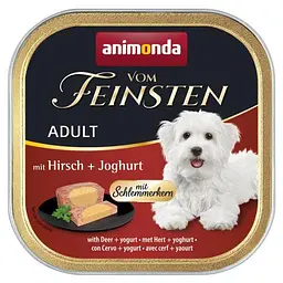 Вологий корм для собак Animonda Vom Feinsten gourme Adult with Deer + yogurt з олениною в йогурті, 150 г