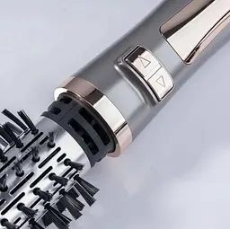 Фен щітка браш Gemei GM-4830 стайлер з щіткою для укладки, що обертається1000 Вт Сірий - мініатюра 8