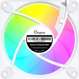 Корпусний вентилятор Ocypus Gamma F12 Elite ARGB Reverse Blade White (Gamma-F12-WH1AM01E-GL) [165789] - мініатюра 5