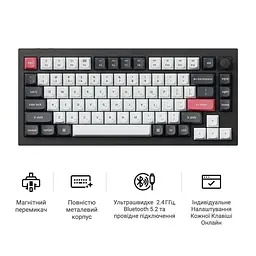 Клавіатура Keychron Q1 HE Magnetic Switch Black RGB (Q1H-M1-UA) - мініатюра 8