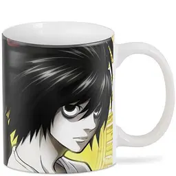Кухоль GeekLand Death Note- Ель, Лайт, Миса J.02.24 330 мл сірий - мініатюра 2