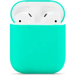 Чохол для навушників New Silicone Case для AirPods 2 Mint Green [38891] - мініатюра 2