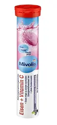 Залізо + вітамін С шипучі таблетки Mivolis 20 шт