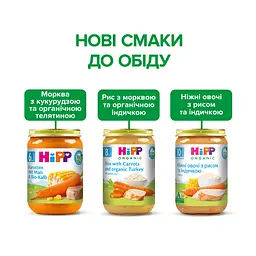Органічне пюре HiPP Ніжні овочі з рисом та індичкою 220 г - мініатюра 7