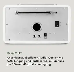 Інтернет-радіо Auna Connect 150 MKII DAB+/FM/Spotify/BT (10037494) - мініатюра 5