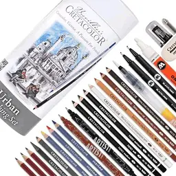 Набір художніх матеріалів Cretacolor URBAN SKETCHING 24 шт металева коробка - мініатюра 4