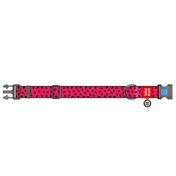 Нашийник для собак Waudog Nylon з QR паспортом, Кавун, пластиковий фастекс, XXL, 46-70х3,5 см - мініатюра 2