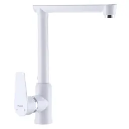 Змішувач для кухні Plamix Mario-017 з підведенням white PM0608, Білий