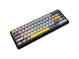 Клавіатура Ajazz AK680 MAX Magnetic Switch Black/Gray/Yellow (AK680-M-BGY-A) - мініатюра 2