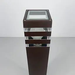 Вуличний ліхтар-стовп в корпусі кольору Coffee 60 см | Line F | Арт. 8024 60CM CF (стовп) - мініатюра 4
