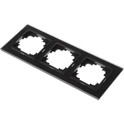 Рамка Brille потрійна чорна (скло) NB-3F bk - мініатюра 2