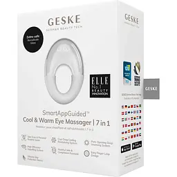 Масажер для очей GESKE Cool & Warm Eye Massager 7 в 1 білий - мініатюра 5