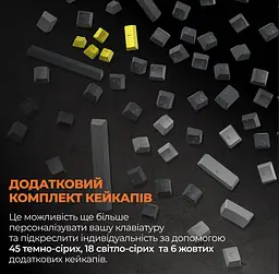 Механічна ігрова клавіатура GamePro GPMK-130G Pro Black Hot-Swap Outemu Red Switch RGB 2.4G/Bluetooth/USB - мініатюра 20