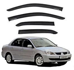 Дефлектори вікон вітровики Mitsubishi Lancer IX 2003-2007 Скотч 3M Voron Glass