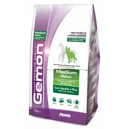 Сухий корм для собак Gemon Dog Medium adult ягня з рисом 3 кг (8009470386111)