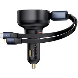 Автомобільний зарядний пристрій Baseus Enjoyment Pro Car Charger 60W Cluster Black (C00057802111-00) [169690]