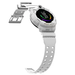 Дитячий смарт годинник-телефон Lemfo Y-02 з GPS, 4G, відеозв'язком, камерою, геозоною та функцією прослуховування Білий - мініатюра 4