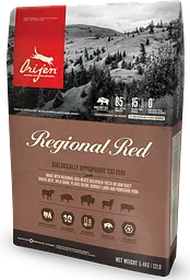 Сухий корм Orijen Regonal Red Cat 5.4 кг для кішок всіх порід та вікових груп (яловичина, кабан, бізон, ягненів,