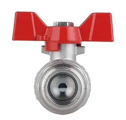Кран кульовий Thermo Alliance Forte 3/4" ВЗ прямий, PN40, з накидною гайкою, метелик SF261W20 - мініатюра 2