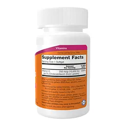 Вітамін D-3 Now Foods Vitamin D-3 10,000 IU 30 softgels - мініатюра 3