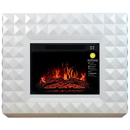 Камінокомплект ArtiFlame DIAMOND AF23S БІЛИЙ Б'ЯНКО (зі звуком) - мініатюра 2