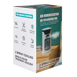 Вентилятор кондиціонера побутової міні охолоджувач Spray air cooler USB 5V 10W 270 × 165 × 160 мм 36 дБ 880 мл (YM-188) - мініатюра 7