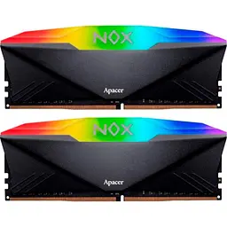 Модуль пам'яті DDR4 Apacer NOX RGB 2х8GB 3200MHz Black (AH4U16G32C28YNBAA-2) [148606] - мініатюра 2