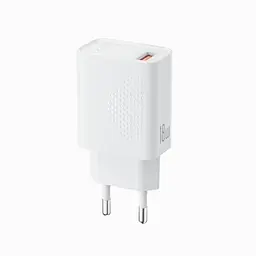Зарядний пристрій XO L159(EU) QC18W 1USB-A Fast Charger Білий