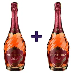 Вино игристое Mondoro Rose розовое сладкое 0.75 л х 2 шт. 