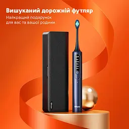 Електрична зубна щітка з футляром Bitvae S3 Smart 4 насадки Dark blue - мініатюра 7