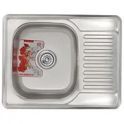 Кухонна мийка Zerix Z6350-06-160E satin ZM0561, Нержавіюча сталь