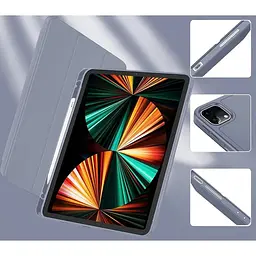 Чохол-книжка BeCover Tri Fold Soft TPU з кріпленням Apple Pencil для Apple iPad Pro 11 2020/2021/2022 Purple (711114) - мініатюра 9