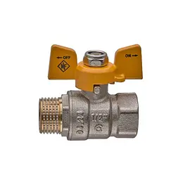 Кран кульовий Nolf classic 1/2" прямий NFC.722-06 (NF3129) - мініатюра 2