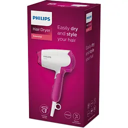 Фен Philips DryCare Essential дорожній 1400 Вт рожевий (BHD003/00) - мініатюра 11