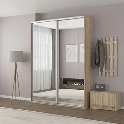 Шафа-купе Idea серія 5 180 x 45 x 210 см Дуб сонома Дзеркало