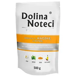 Вологий корм для собак Dolina Noteci Premium з качкою та гарбузом, 500 г