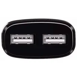 Мережевий зарядний пристрій Hoco C12 2 USB + USB Cable Type-C 2.4 A Black - мініатюра 5
