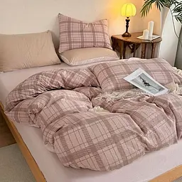 Постельное белье семейное из муслина с простынью на резинке Colorful Home Print 9 21745 150х210х2 см