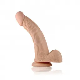 Реалістичний фалос на присосці LoveToy Real Extreme Dildo, 18х4 см (тілесний)