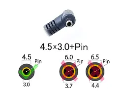 Блок живлення для HP 20V 14A 280W (4.5x3.0+Pin Blue) Ovale (з кабелем) - мініатюра 2