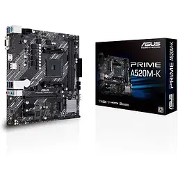 Материнська плата Asus Prime A520M-K Socket AM4 - мініатюра 2