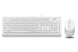 Комплект A4Tech Fstyler Sleek Multimedia Comfort F1010, білий, клавіатура+миша, USB
