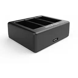 Зарядний пристрій TELESIN GoPro HERO 9/10/11/12 Charger 3х8000 мА (GP-BCG-902) Black [64193] - мініатюра 4