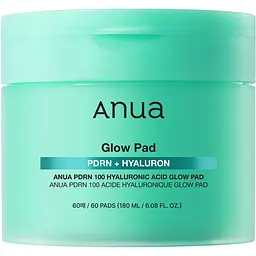 Тонер-педи Anua PDRN 100 Hyaluronic Acid Glow Pad зволожувальні 60 шт. 180 мл