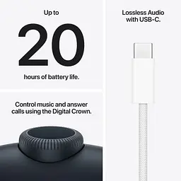 Навушники Apple AirPods Max 2 Midnight (MHWK4ZE/A) - мініатюра 7